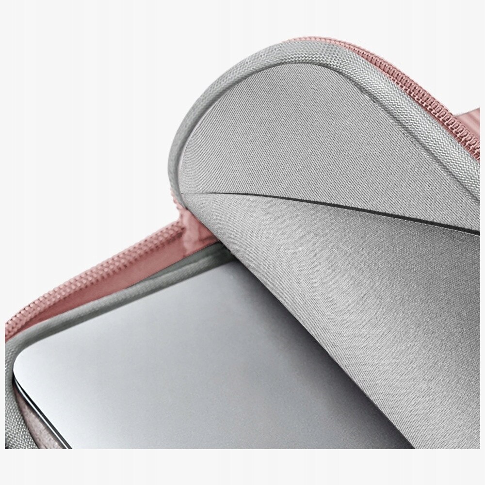 Torba laptop UNIQ Cyprus Ridge Edition, neopren roz, 14", rezistenta la apa, dimensiuni 31.9x22.8x1.75cm