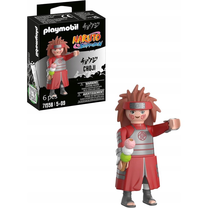 Фигурка Playmobil Naruto Shippuden Choji, 6 елемента, 12x9x3см