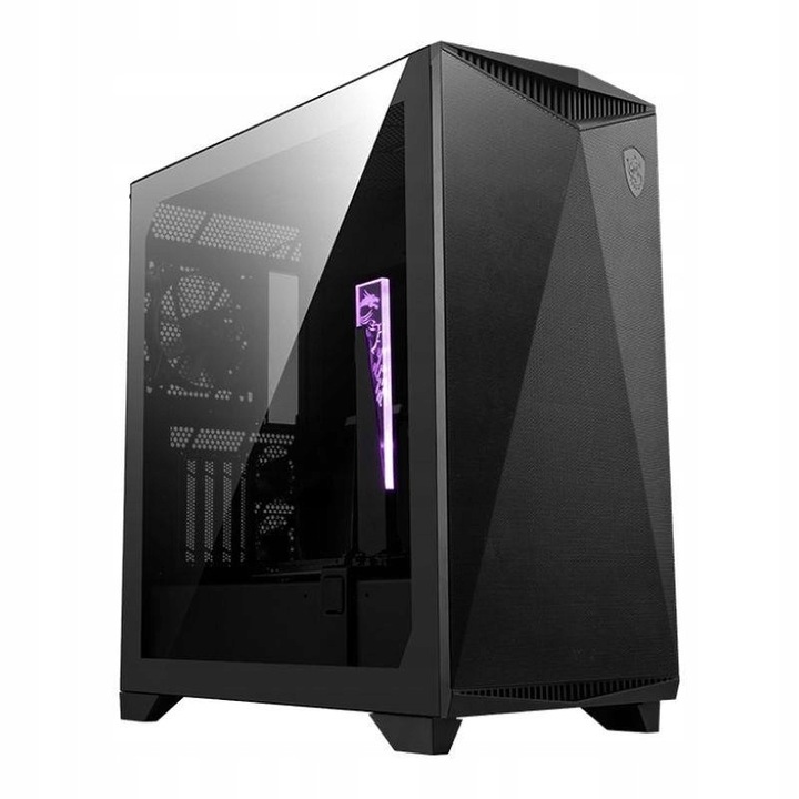 Кутия MSI MPG GUNGNIR 300P AIRFLOW ATX Midi, черна, с прозорец, 505x235x510mm