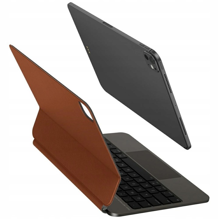 Husa Venno Pro Magnetic Smart cu tastatura pentru iPad Pro 11", uniq, caramel, 249x193x16mm