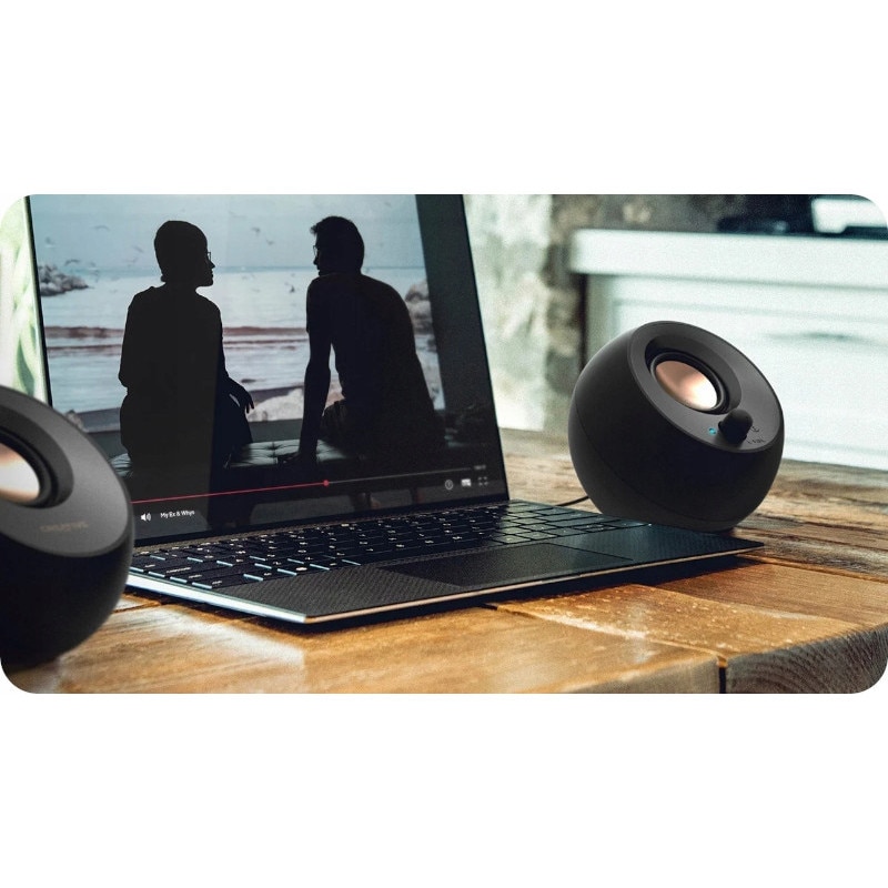 Set boxe Creative Pebble V3 2.0, 16 W, USB-C, Bluetooth 5.0, negru ...
