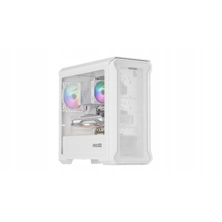 Кутия Genesis Irid 503 ARGB Lite Mini Tower, 1 ARGB вентилатор, бяла, 430x210x430mm