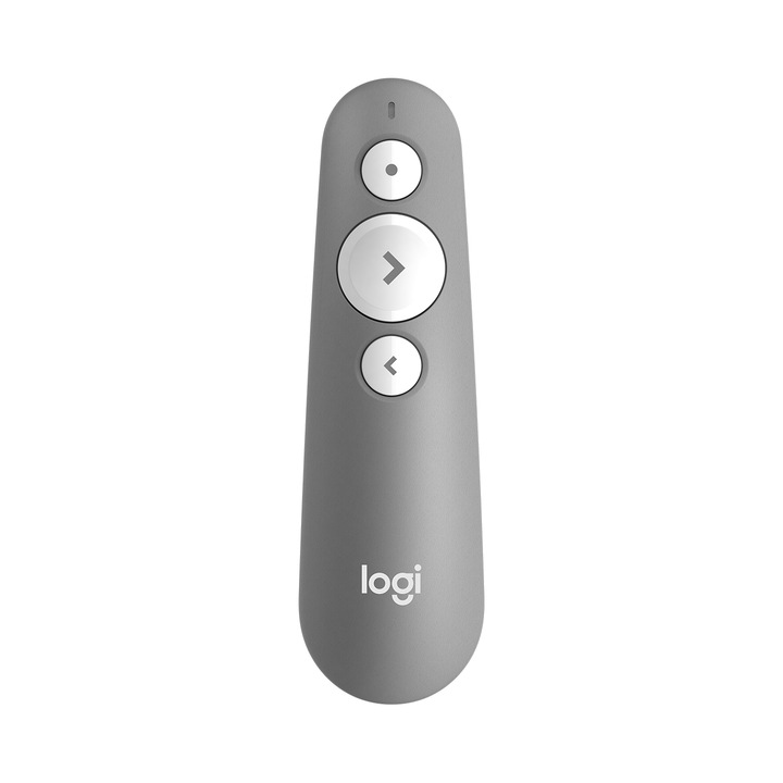 Презентатор Logitech R500, лазерен, сив, 20м, пълен комплект