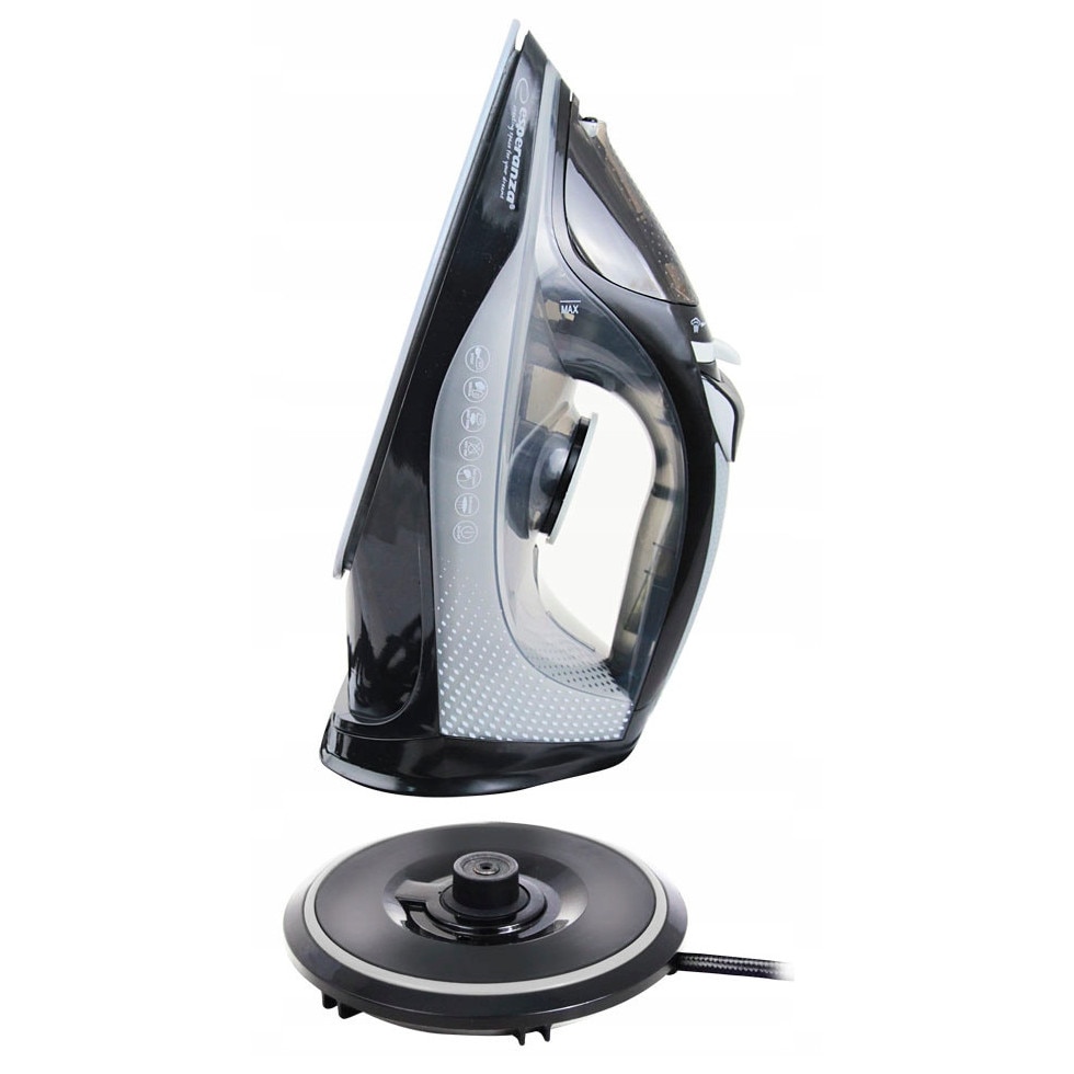 Fier de calcat fara fir Esperanza Satin ceramic 2600W, capacitate 300ml, culoare alba