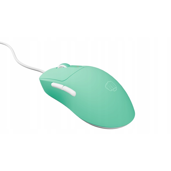 Mouse gaming Fury Tanto T4, 12000 DPI, RGB, verde menta, 11.8x6.2x4 cm