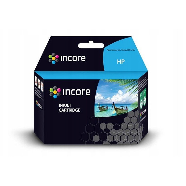 Cartus cerneala Incore IH-305C compatibil HP 305XL (3YM63AE), remanufacturat, randament 550 pagini, CMY, 20 ml