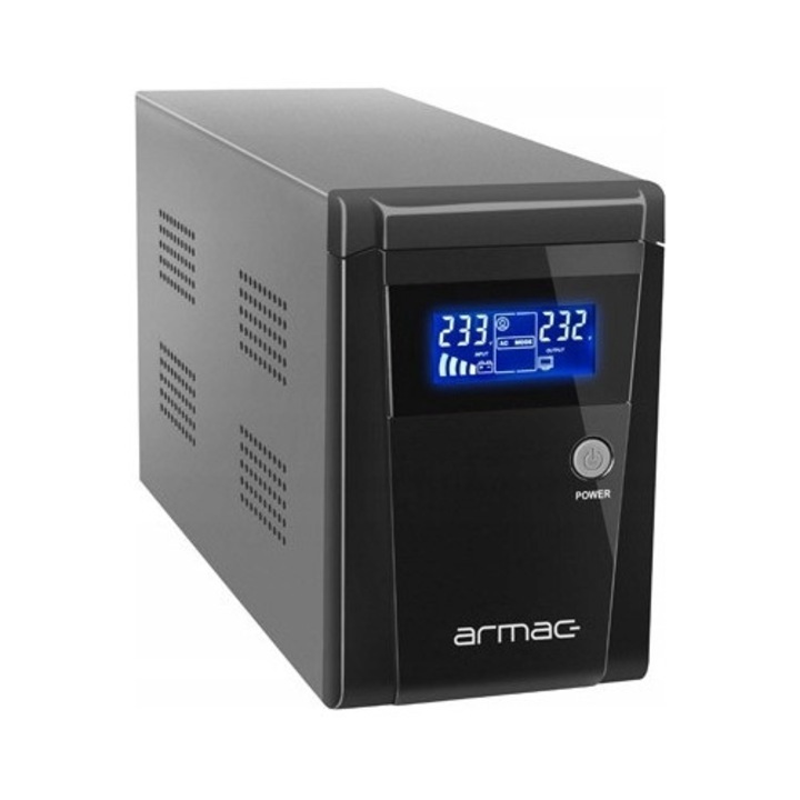 Armac 1500E Line-Interactive UPS tápegység, 1500VA, 120x188x350mm, 4.7kg