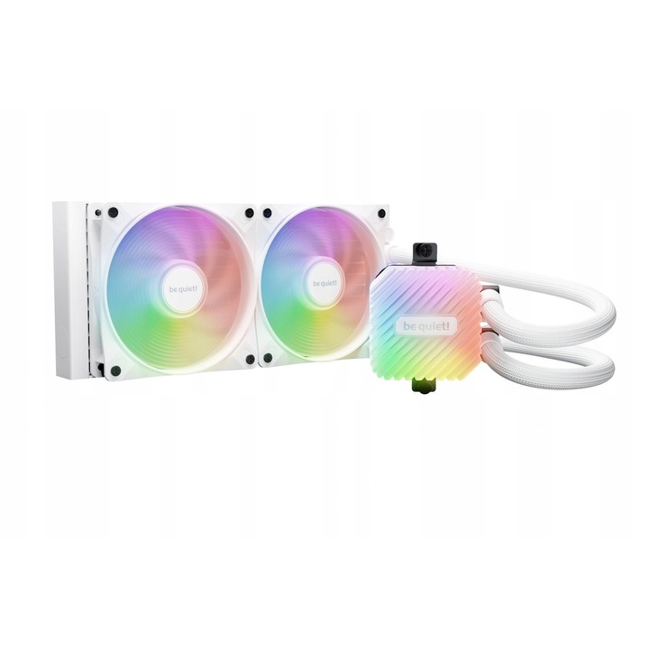 Водно охлаждане Light Loop 240mm ARGB, Be quiet!, 2 вентилатора, бяло, 277x120x52mm