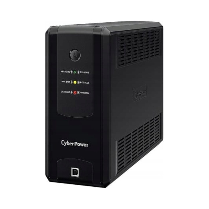 UPS CyberPower UT1050EG-FR, 1050 VA, tehnologie Energy Saving, negru, 95x220x307mm