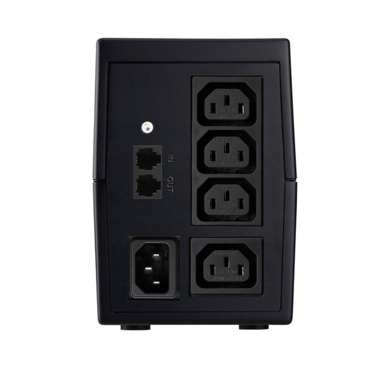 UPS Powerwalker Line-Interactive 850VA, 4x IEC, RJ-11, negru, 143x100x290mm