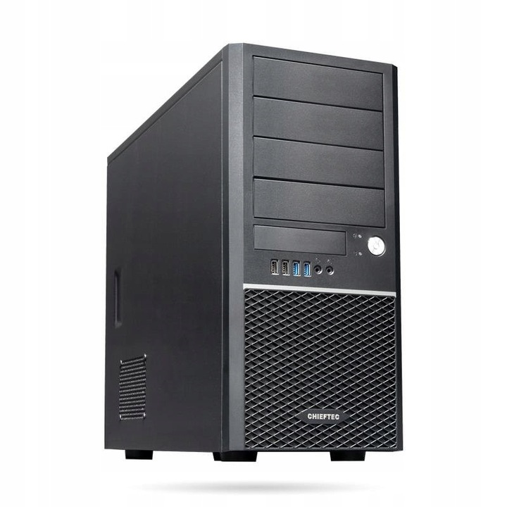 Chieftec CM-25B-OP PC ház, ATX, 2x USB 3.2, 4x 3.5", fekete, 198x490x437mm