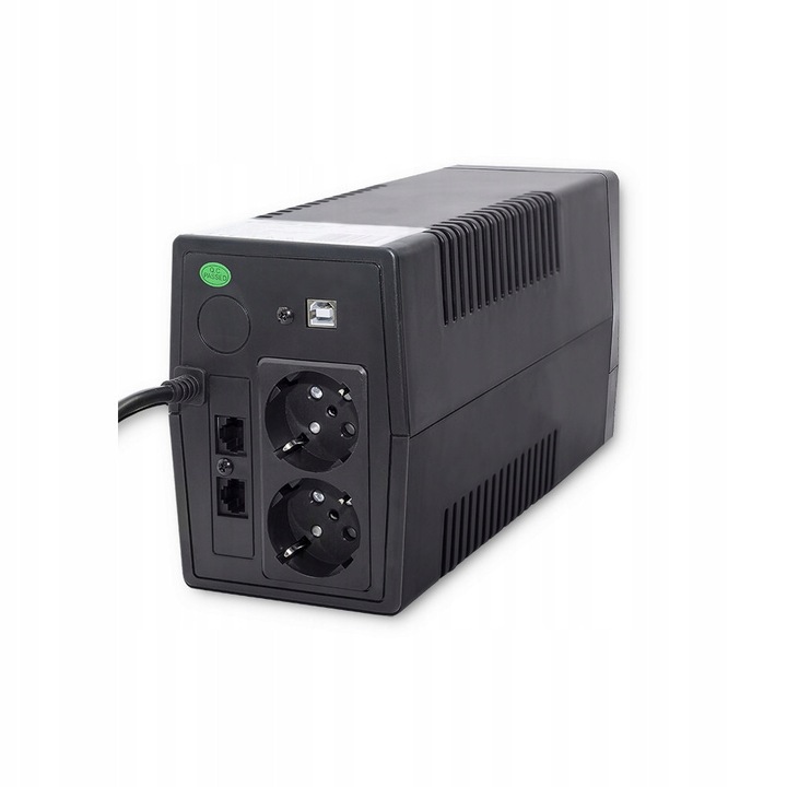 Qoltec Monolith 850VA 480W fekete UPS tápegység 100x286x144mm
