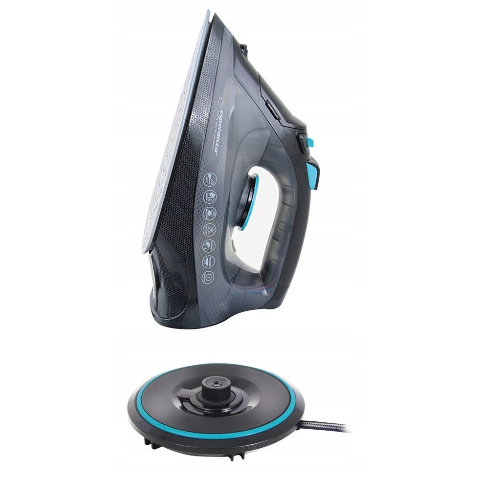 Fier de calcat fara fir Esperanza Velvet Ceramic 2600W, ceramica, 300ml, 1.8m