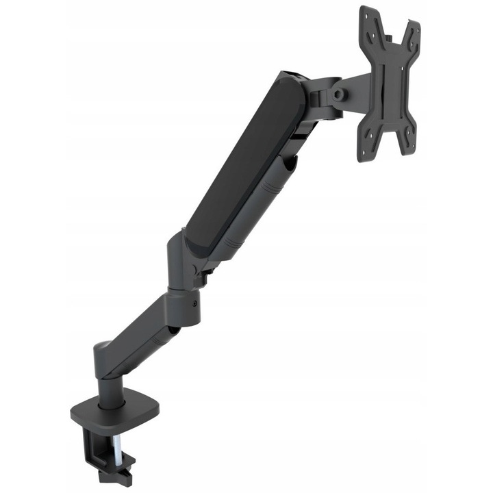 Настолна стойка Techly за монитор 13"-32", 10кг, черна, с газов амортисьор, регулируема