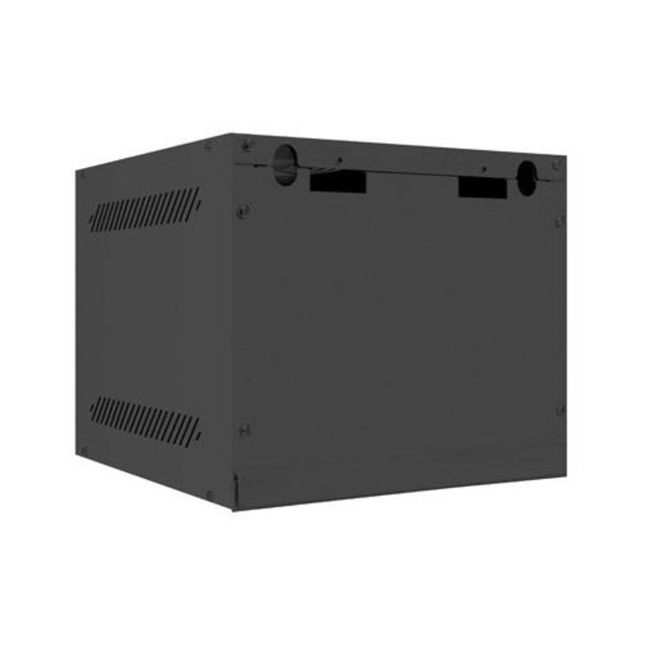 Fali fém szekrény 10", Lanberg, 4U, 280x310mm, fekete, IP20