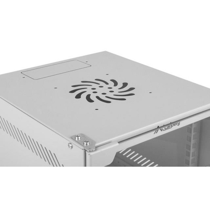 Fém szekrény 10", Lanberg, 4U, szürke, 280x310mm, egyszerű szerelés