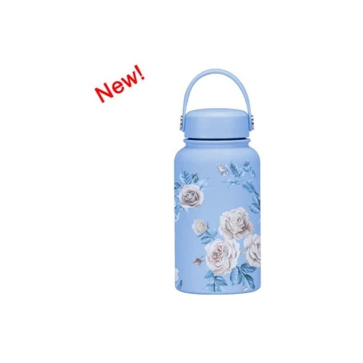 Sport termosz szett 650ml gyerekeknek és diákoknak, kék, 19 darab