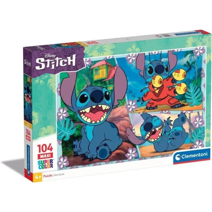Puzzle 104 piese Clementoni - Disney Stitch (Clementoni-23776)
