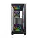 Кутия за компютър Modecom Volcano Stellar Plus ARGB MIDI 8F, 8 ARGB вентилатора, закалено стъкло, черна