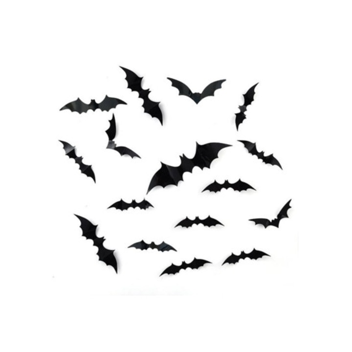 56 darabos 3D ütött dekoratív matrica készlet Halloweenre