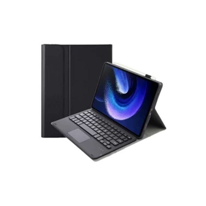 Ultravékony billentyűzet érintőpaddal Xiaomi Pad 6 / Pad 6 Pro készülékhez, fekete