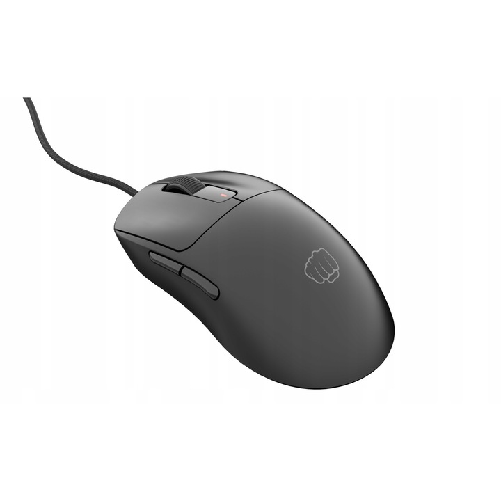 Mouse de gaming Fury Tanto T4, cu fir, ultrausor 46 g, senzor Pixart PAW3327 pana la 12.000 DPI, programabil cu software si macro, Negru, 1 buc