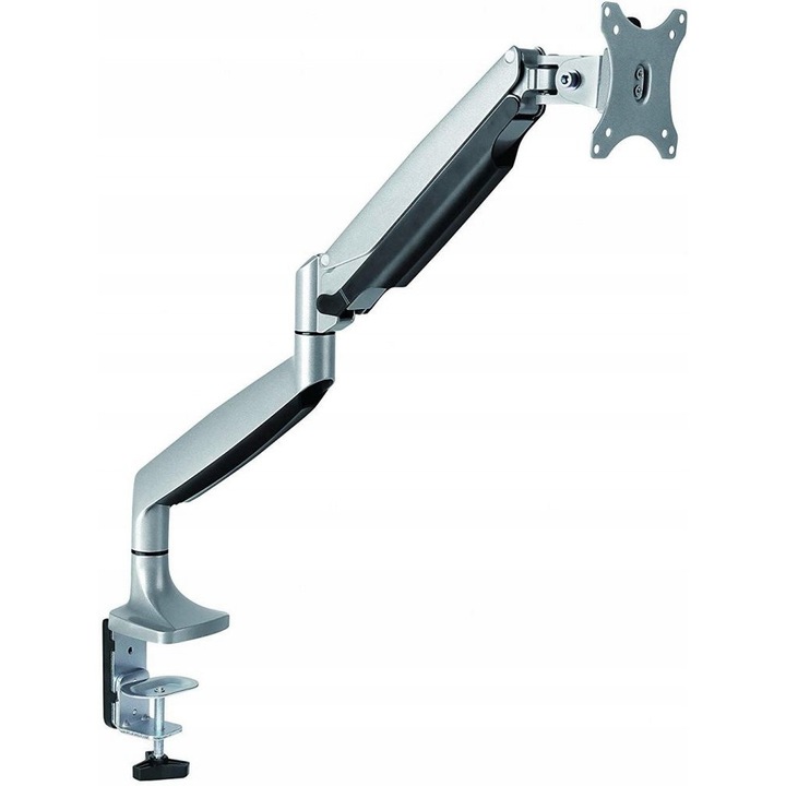 Стойка за монитор LogiLink, алуминий, 13-32", VESA 100x100, сребрист, монтаж на бюро