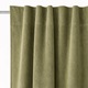 Draperie din catifea, verde olive, 140x250 cm, groasa, calitate premium, pe banda