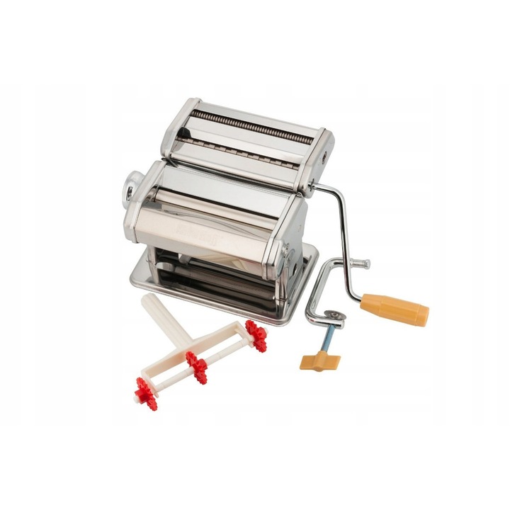 Masina pentru preparat paste Kinghoff, 15cm, 9 grosimi, inox, set cu suport