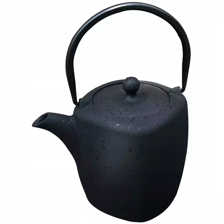 Infuzor ceainic Kinghoff KH 1818, fonta, 900 ml, negru, 16.5x12.7x22.5 cm