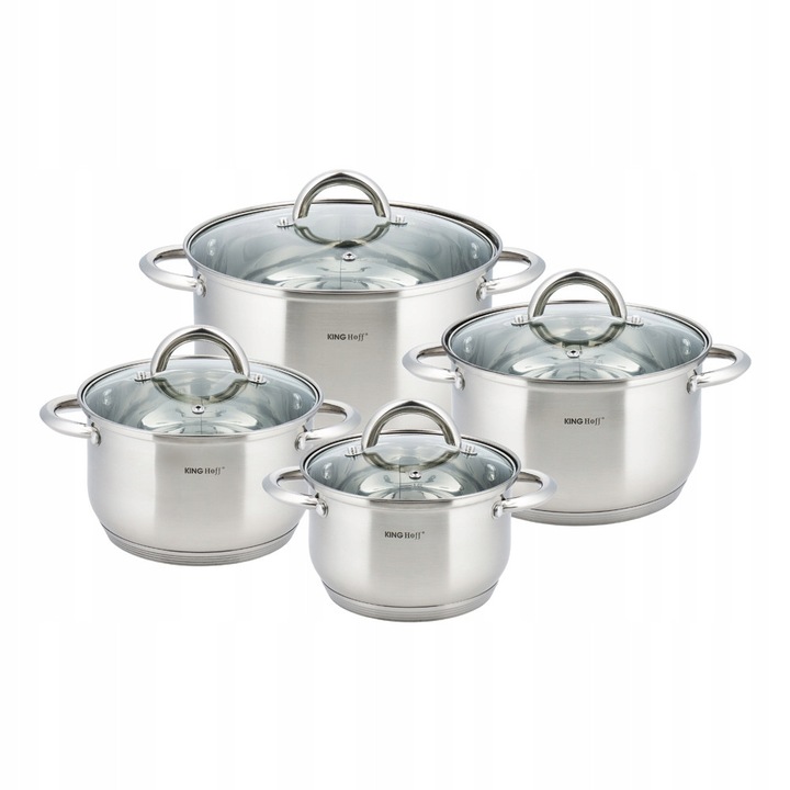 Kinghoff KH-4448 edénykészlet 2.1-6.5L szatén 16x10.5-24x14.5cm