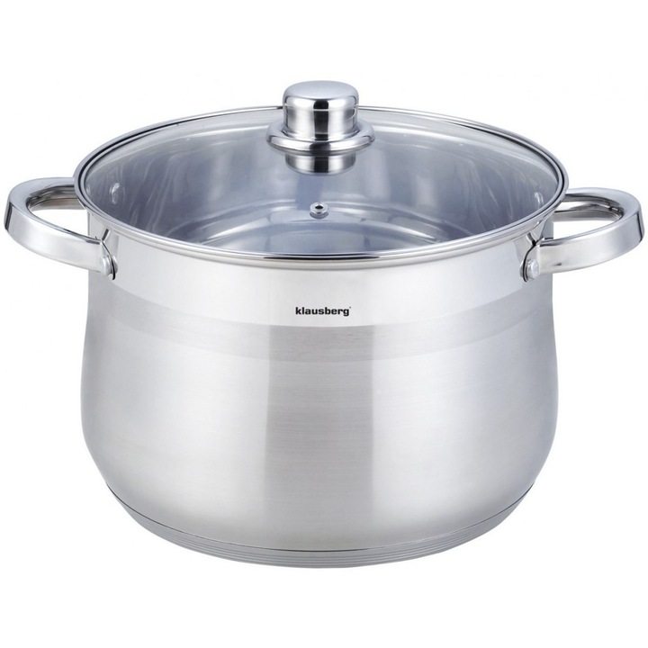 Тенджера Klausberg KB-7165, 28 см, 13 л, Инокс