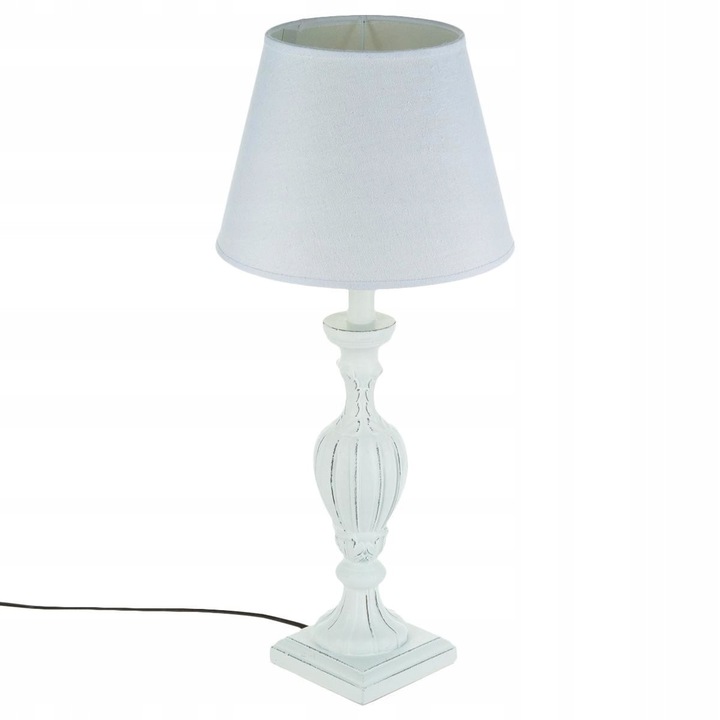 Настолна лампа PATINE BLANC, Atmosphera, 55см, бял, сив, E27