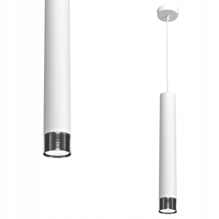 Lampa suspendata Milagro DANI, 1x40W, crom, 8x90cm