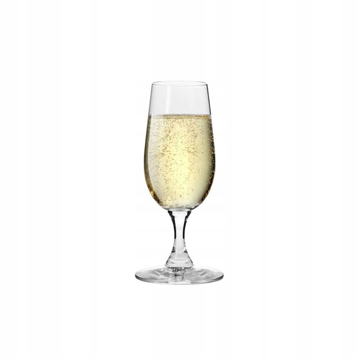 Set pahare sampanie Krosno Pure 6x180ml, transparent, 163mm inaltime