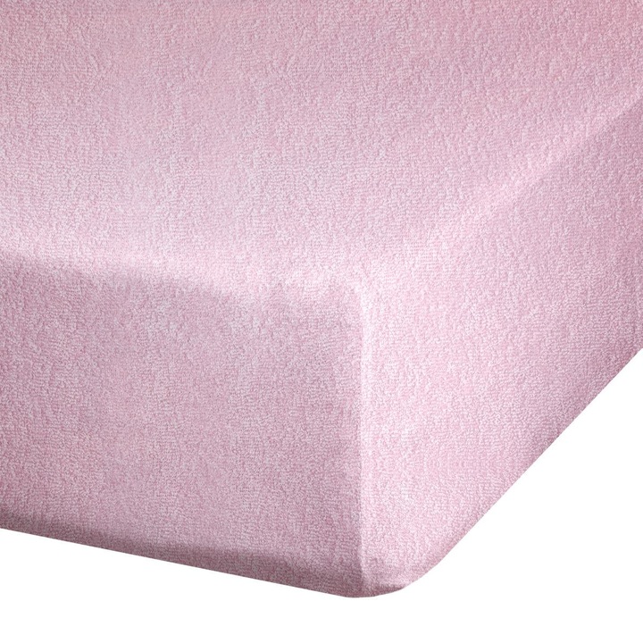 Чаршаф Eurofirany Frotte пудра розов 160x200x20см с ластик