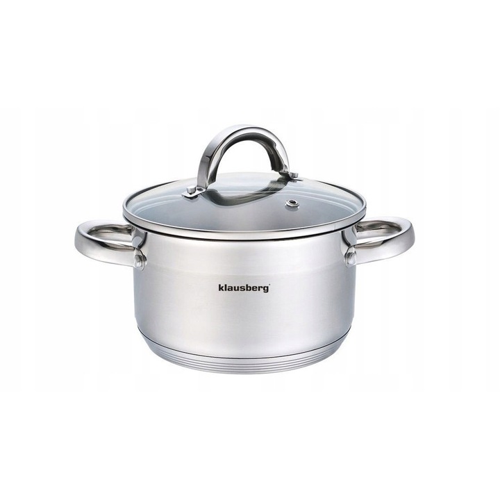 Oala Klausberg 2.6L 18x10.5cm inox strat dublu