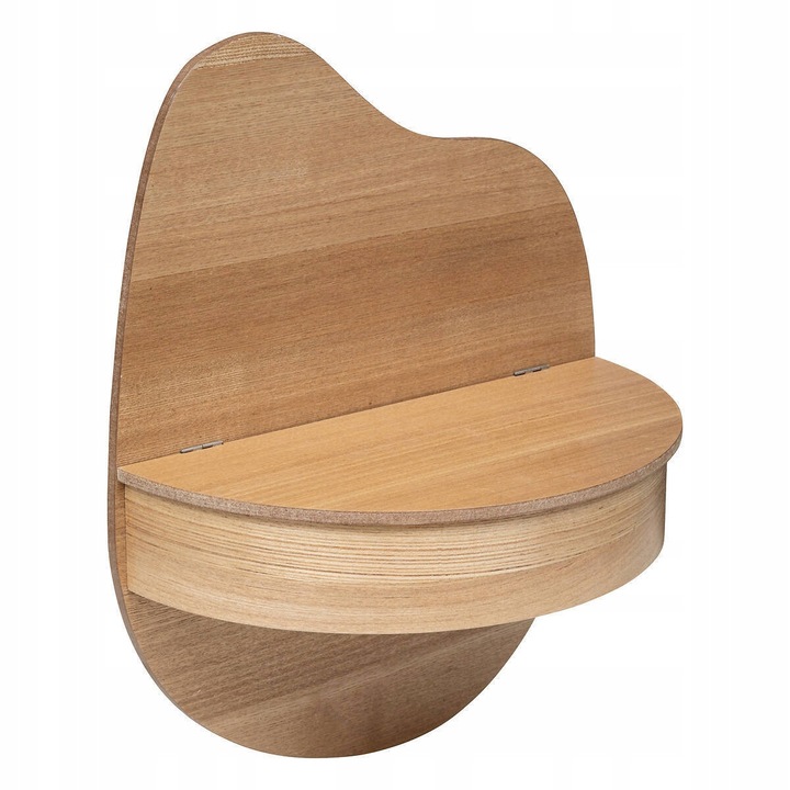 Atmosphera fali polc, Polka modell, MDF, barna, 49,5x39,5x20cm, tárolórekesszel