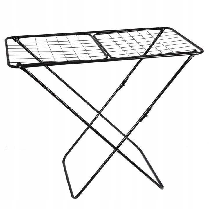 Suszarka rufe Orion, metalica, neagra, 18m, 180x55x108cm, pliabila