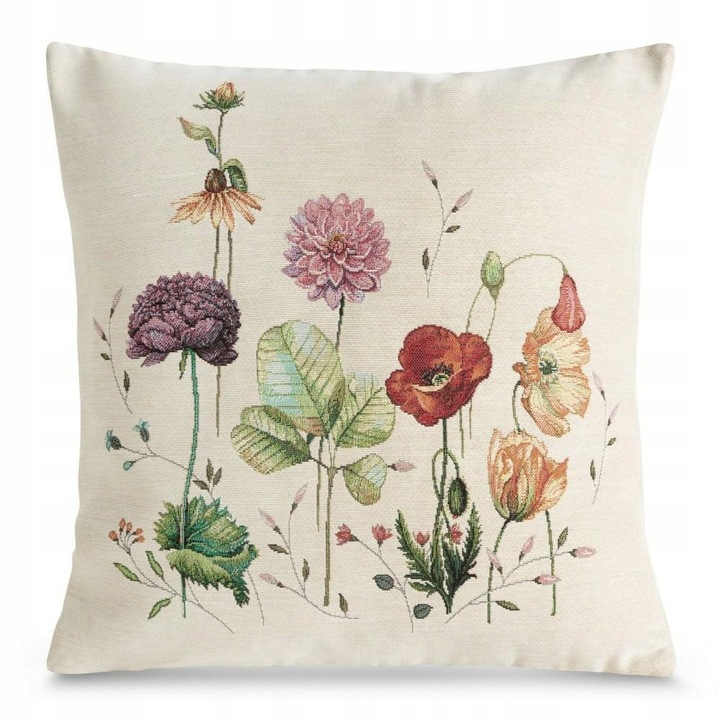 Poszewka decorativa gobelin 1239/NAT 45x45 cm, stil rustic, multicolor
