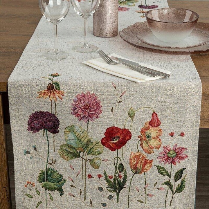 Eurofirany 1239/POP asztali futó 40x100cm, többszínű, vastag anyag 410 GSM