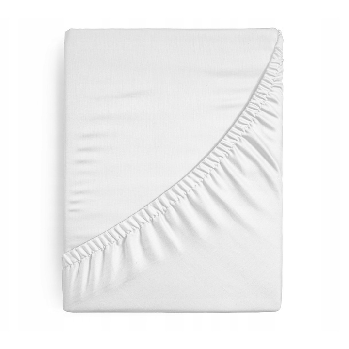 Чаршаф Eurofirany SOFT, 140x200см +30см, полиестер, бял, с ластик