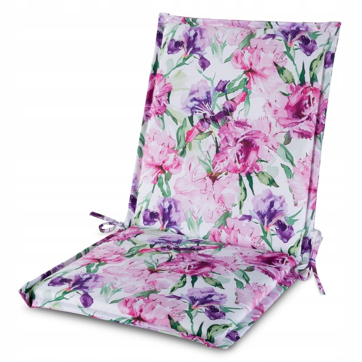 Perna decorativa pentru mobilier de gradina Eurofirany GARDEN 45x90x3 cm, alb, roz, violet