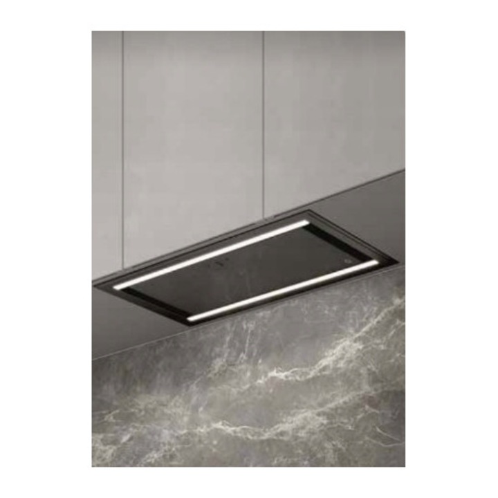 Hota subtire Ciarko Design Duo, neagra, 74x29cm, sistem GestureControl, iluminare Warm2ColdLED
