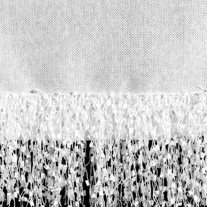 JASPER asztalterítő, Eurofirany, 85x85cm, fehér, rojtokkal