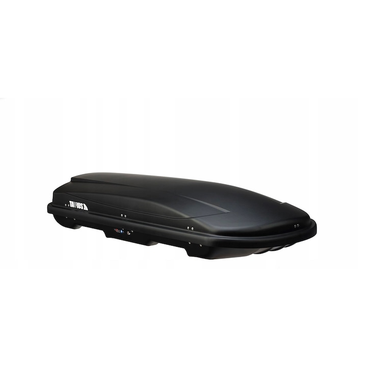 Cutie portbagaj Taurus Xtreme 400, 400l, 195x78x34cm, negru carbon, montaj rapid