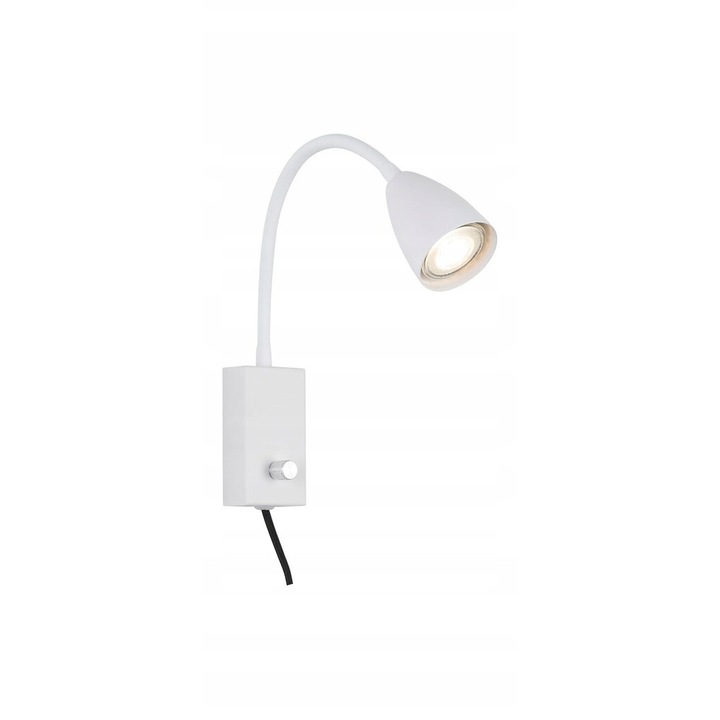 Kinkiet LAMPA scienna MIKA, alb, 24x26x6cm, 1xGU10, cu cablu si intrerupator