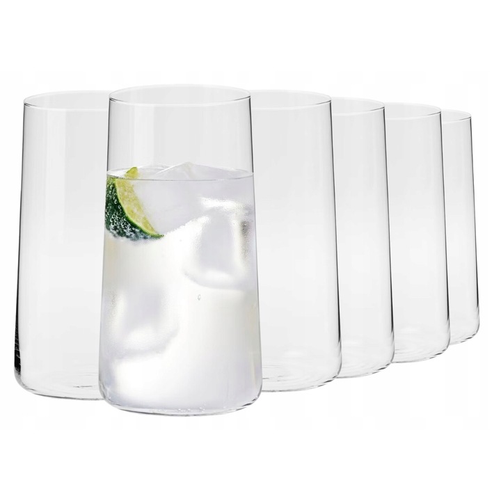 Krosno Avant-Garde pohárkészlet, 540ml, kristályüveg, modern design, 6 darab