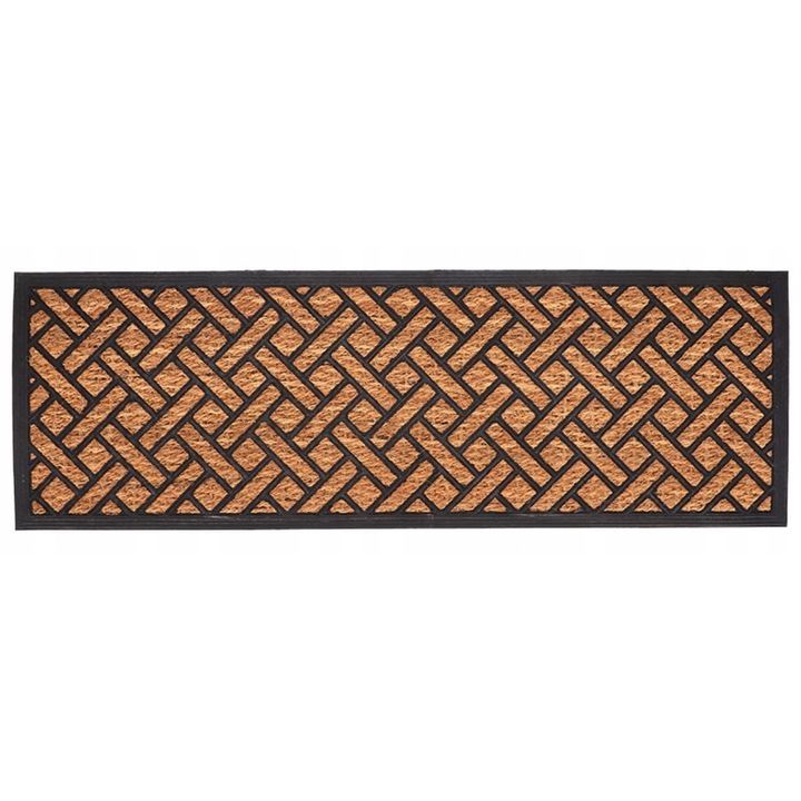 Изтривалка за вход, Esschert Design, дълга рогозка, 120x40см, материал от кокосови влакна и каучук, геометричен дизайн