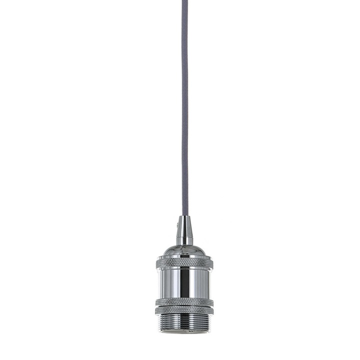 Lampa suspendata Italux Classo E27 60W, crom, design industrial, dimensiuni variate
